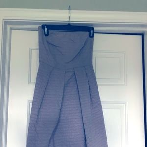 Strapless Seersucker dress